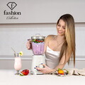 Blender de masa Fashion TV, Sahara, 1.5L, 1000W, plastic/sticla, crem/transparent