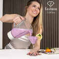 Blender de masa Fashion TV, Sahara, 1.5L, 1000W, plastic/sticla, crem/transparent