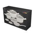 Set pentru gatit Fashion TV, Sahara, 11 piese, aluminiu forjat, crem