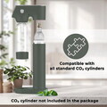 Aparat sifon Berlinger Haus, Matte Green, 22x13x43 cm, 0.5L / 1L, inox/polipropilena, verde