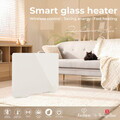 Panou electric de incalzire Fashion TV, Sahara, 64.5x6.6x43 cm, 1400W, sticla securizata, crem
