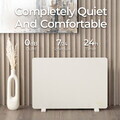 Panou electric de incalzire Fashion TV, Sahara, 64.5x6.6x43 cm, 1400W, sticla securizata, crem