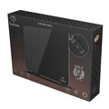 Panou electric de incalzire Fashion TV, Black Rose, 64.5x6.6x43 cm, 1400W, sticla securizata, negru