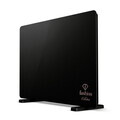 Panou electric de incalzire Fashion TV, Black Rose, 64.5x6.6x43 cm, 1400W, sticla securizata, negru