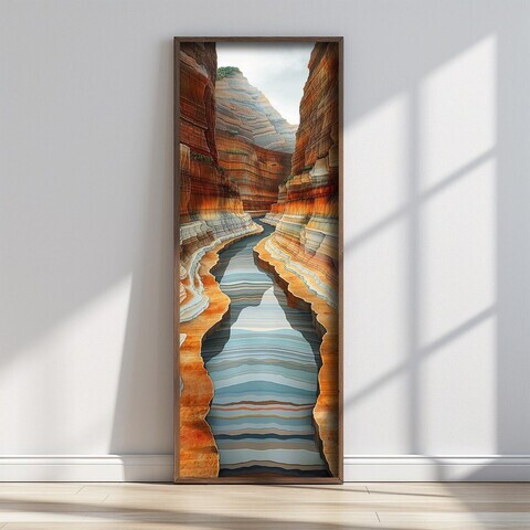 Tablou decorativ, FAH177-120, MDF, Lemn masiv, Multicolor
