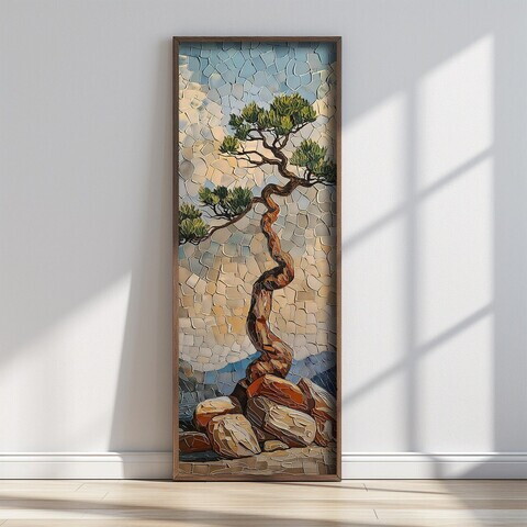 Tablou decorativ, FAH187-150, MDF, Lemn masiv, Multicolor