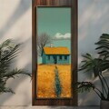 Tablou decorativ, FAH196-150, MDF, Lemn masiv, Multicolor