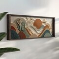 Tablou decorativ, LAC001-150, MDF, Lemn masiv, Multicolor