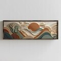 Tablou decorativ, LAC001-150, MDF, Lemn masiv, Multicolor