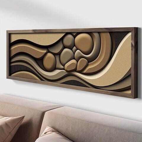 Tablou decorativ, LAC003-150, MDF, Lemn masiv, Multicolor
