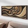 Tablou decorativ, LAC003-150, MDF, Lemn masiv, Multicolor