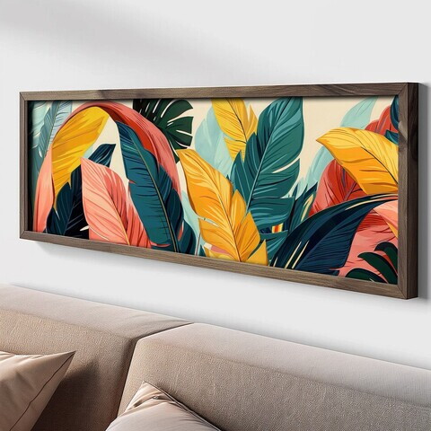 Tablou decorativ, LAC005-120, MDF, Lemn masiv, Multicolor