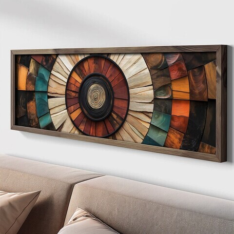 Tablou decorativ, LAC008-120, MDF, Lemn masiv, Multicolor