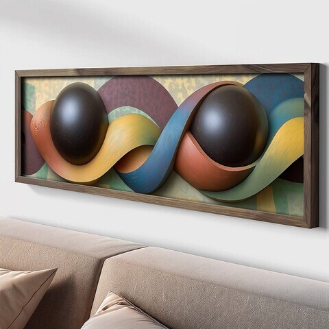 Tablou decorativ, LAC011-120, MDF, Lemn masiv, Multicolor