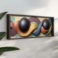 Tablou decorativ, LAC011-120, MDF, Lemn masiv, Multicolor
