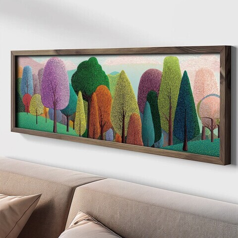 Tablou decorativ, LAC015-120, MDF, Lemn masiv, Multicolor
