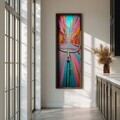 Tablou decorativ, LAC022-120, MDF, Lemn masiv, Multicolor