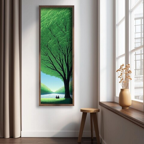 Tablou decorativ, LAC023-120, MDF, Lemn masiv, Multicolor