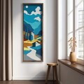 Tablou decorativ, LAC025-150, MDF, Lemn masiv, Multicolor