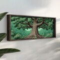 Tablou decorativ, LAC026-150, MDF, Lemn masiv, Multicolor