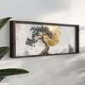 Tablou decorativ, LAC034-150, MDF, Lemn masiv, Multicolor