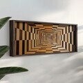 Tablou decorativ, LAC035-150, MDF, Lemn masiv, Multicolor