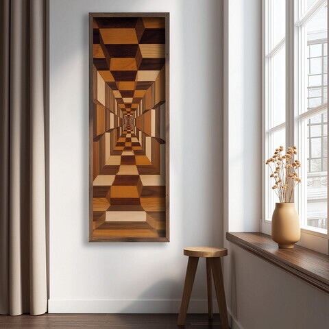 Tablou decorativ, LAC038-150, MDF, Lemn masiv, Multicolor