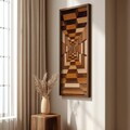 Tablou decorativ, LAC038-150, MDF, Lemn masiv, Multicolor