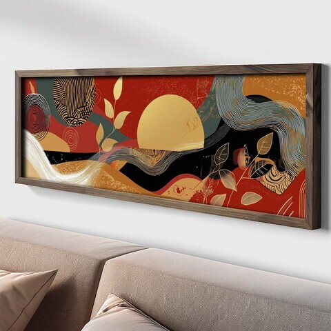 Tablou decorativ, LAC039-120, MDF, Lemn masiv, Multicolor