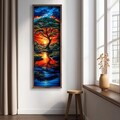 Tablou decorativ, LAC040-120, MDF, Lemn masiv, Multicolor
