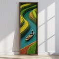 Tablou decorativ, LAC044-120, MDF, Lemn masiv, Multicolor