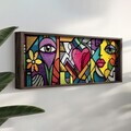 Tablou decorativ, LAC045-120, MDF, Lemn masiv, Multicolor