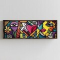 Tablou decorativ, LAC045-150, MDF, Lemn masiv, Multicolor