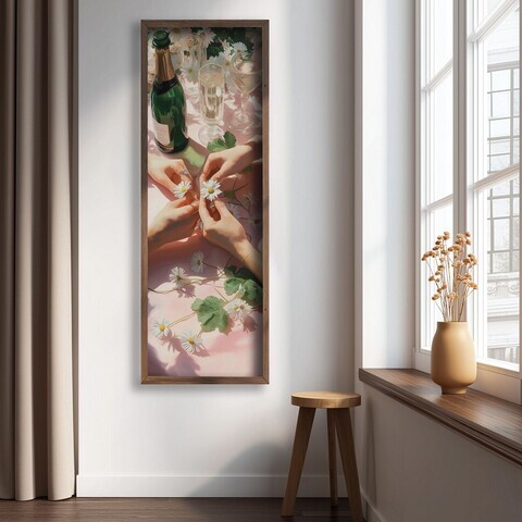 Tablou decorativ, LAC058-120, MDF, Lemn masiv, Multicolor