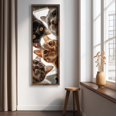 Tablou decorativ, LAC059-120, MDF, Lemn masiv, Multicolor