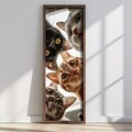 Tablou decorativ, LAC059-150, MDF, Lemn masiv, Multicolor