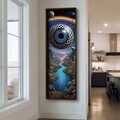 Tablou decorativ, LAC064-120, MDF, Lemn masiv, Multicolor