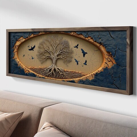 Tablou decorativ, LAC069-150, MDF, Lemn masiv, Multicolor
