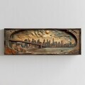 Tablou decorativ, LAC070-150, MDF, Lemn masiv, Multicolor