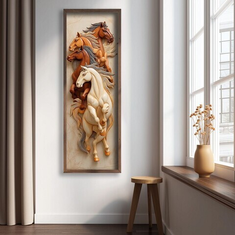 Tablou decorativ, LAC078-150, MDF, Lemn masiv, Multicolor