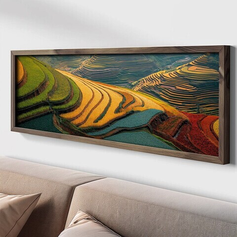 Tablou decorativ, LAC080-120, MDF, Lemn masiv, Multicolor