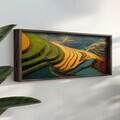 Tablou decorativ, LAC080-120, MDF, Lemn masiv, Multicolor
