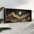 Tablou decorativ, LAC082-150, MDF, Lemn masiv, Multicolor