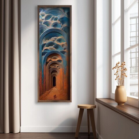 Tablou decorativ, LAC085-120, MDF, Lemn masiv, Multicolor