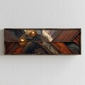 Tablou decorativ, LAC087-150, MDF, Lemn masiv, Multicolor