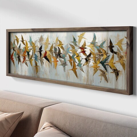 Tablou decorativ, LAC088-150, MDF, Lemn masiv, Multicolor