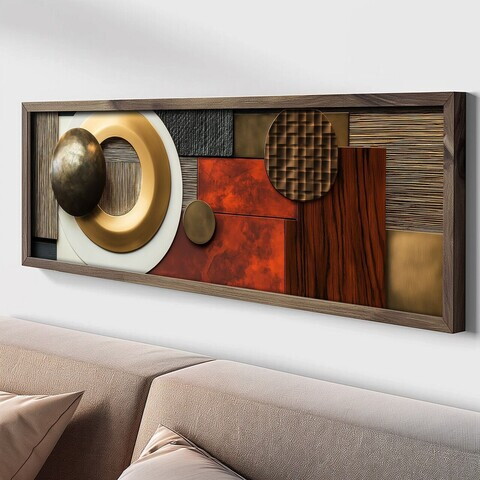 Tablou decorativ, LAC089-120, MDF, Lemn masiv, Multicolor