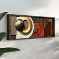 Tablou decorativ, LAC089-150, MDF, Lemn masiv, Multicolor