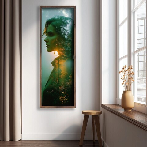 Tablou decorativ, LAC092-120, MDF, Lemn masiv, Multicolor