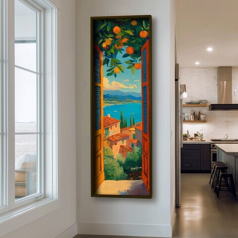 Tablou decorativ, LAC093-150, MDF, Lemn masiv, Multicolor